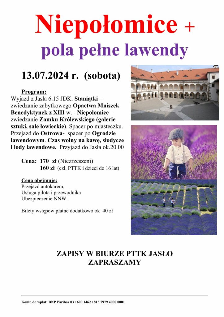 Niepo Omice Pola Lawendy Pttk Oddzia Jas O